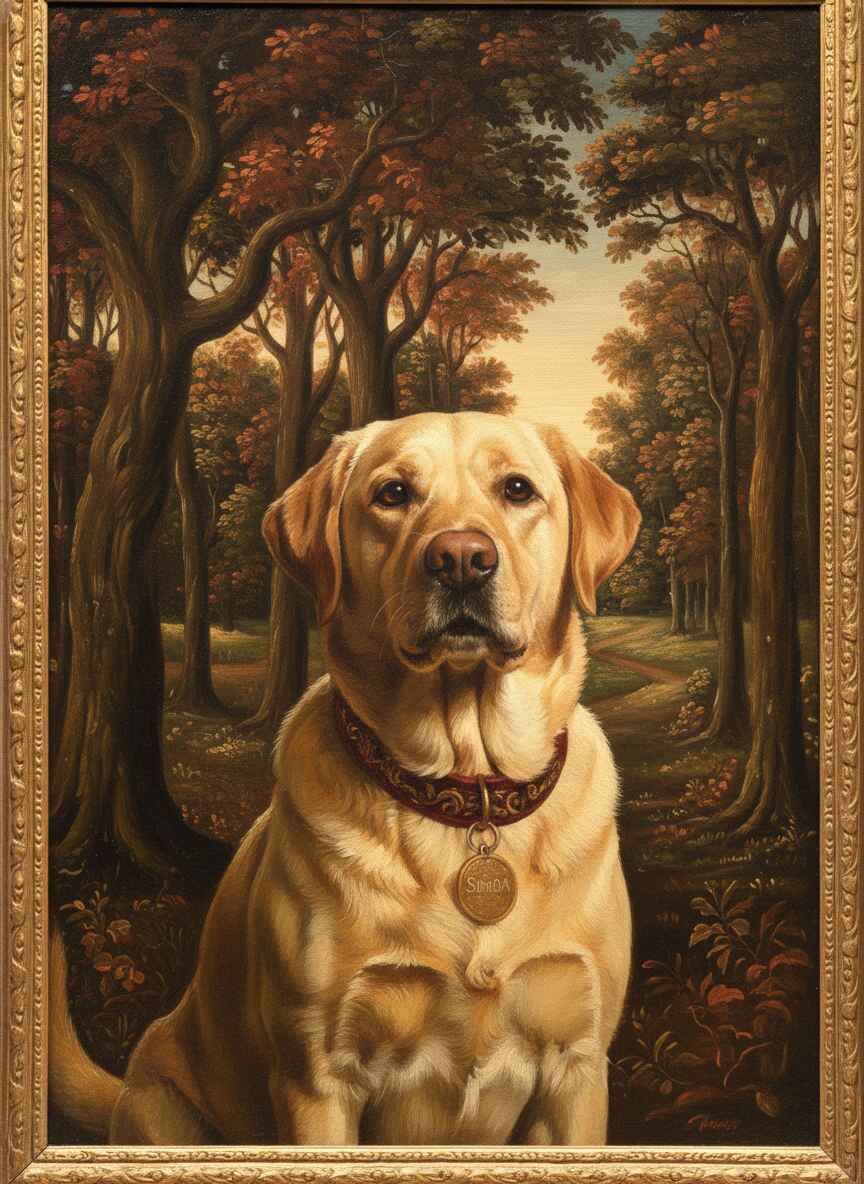 Royal oil portrait